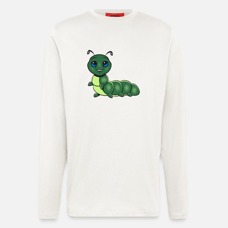 chenille douce enfant - Manches longues bio décontracté fabriqué en UE - OFF WHITE