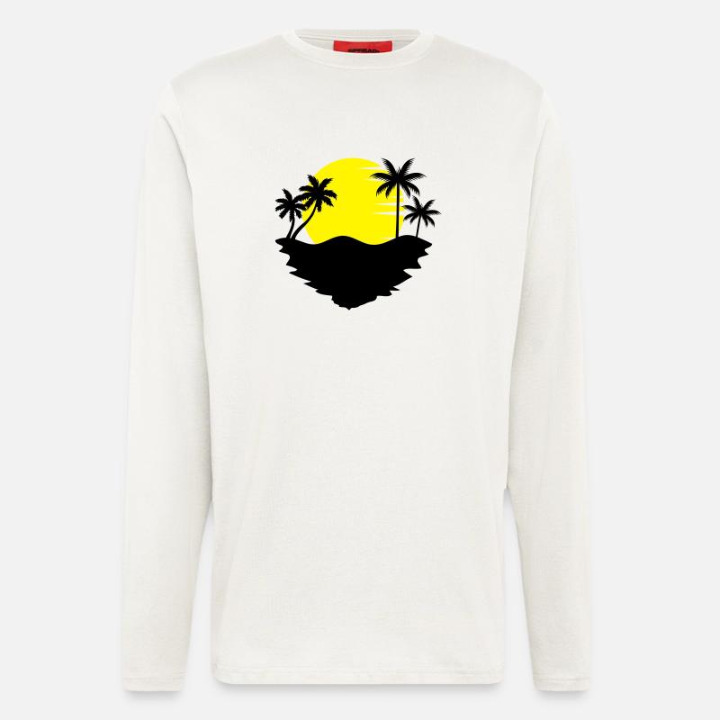 palm_sun - Langarmshirt - made by SPREAD  - OFF WHITE