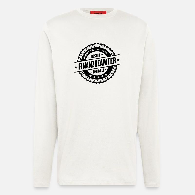 Bester Finanzbeamter - Langarmshirt - made by SPREAD  - OFF WHITE