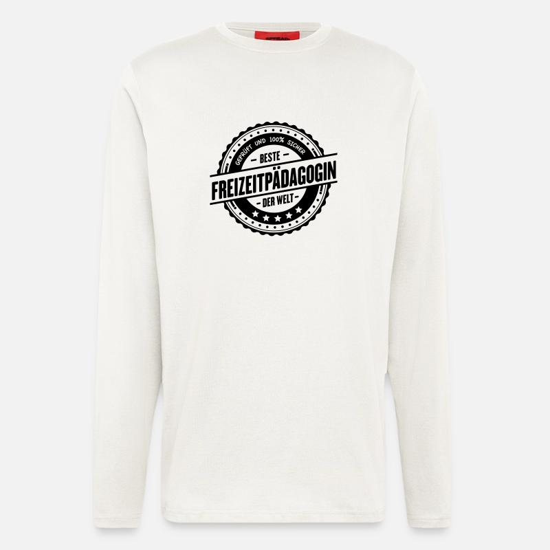 Beste Freizeitpädagogin - Langarmshirt - made by SPREAD  - OFF WHITE