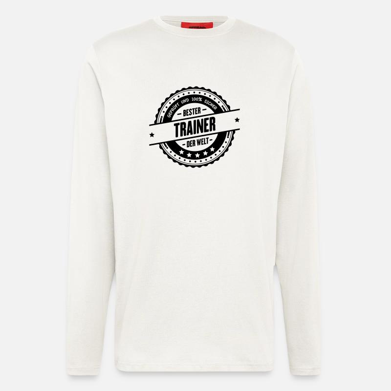 Bester Trainer - Langarmshirt - made by SPREAD  - OFF WHITE