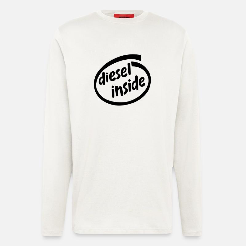 Diesel inside Logo - Langarmshirt - made by SPREAD  - OFF WHITE