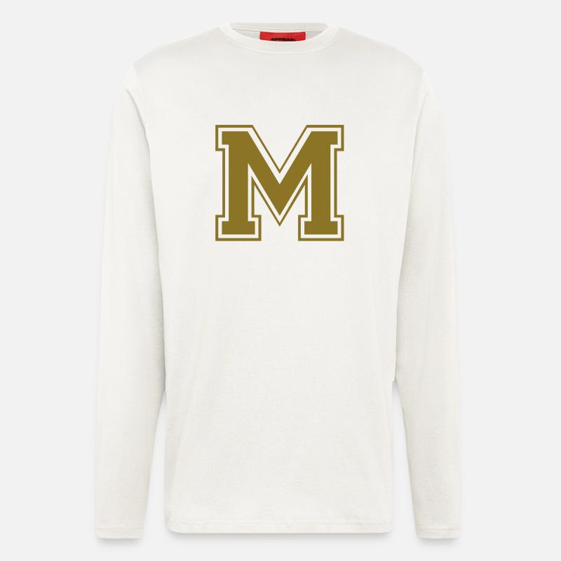 M - Buchstabe - Langarmshirt - made by SPREAD  - OFF WHITE