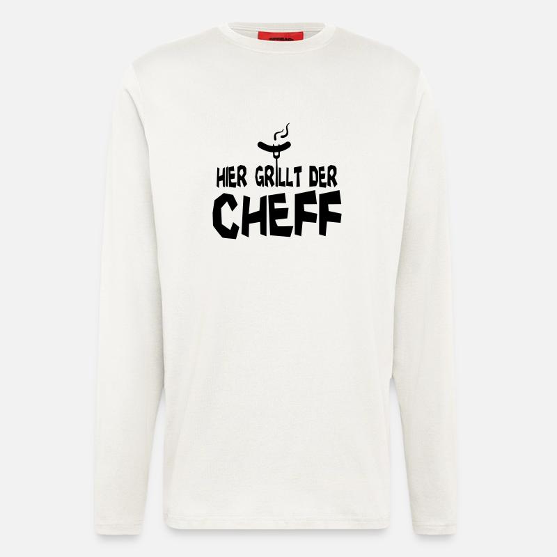grillcheff - Langarmshirt - made by SPREAD  - OFF WHITE