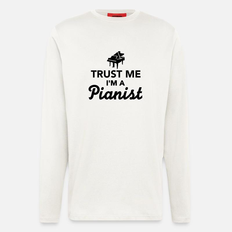 Klavier - Langarmshirt - made by SPREAD  - OFF WHITE