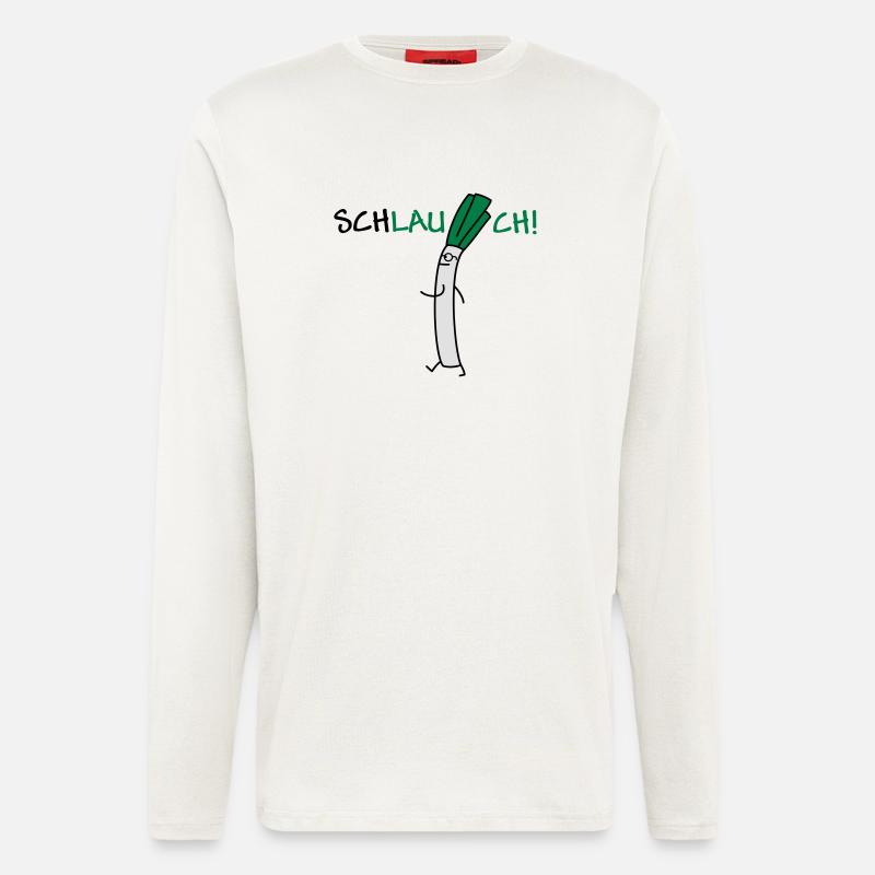Schlauer Lauch - Langarmshirt - made by SPREAD  - OFF WHITE