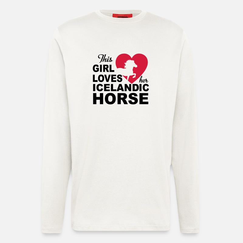 Islandpferd - Langarmshirt - made by SPREAD  - OFF WHITE