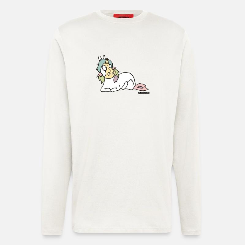 Pferd Nr 3 - Langarmshirt - made by SPREAD - OFF WHITE