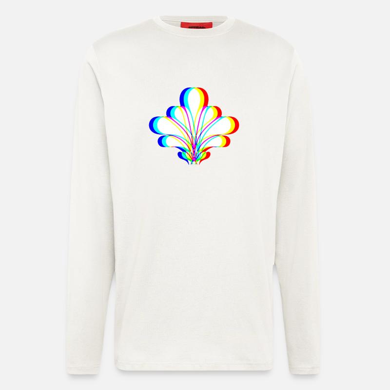 EDM - Blume - Glitch Rave Style - Langarmshirt - made by SPREAD  - undefined