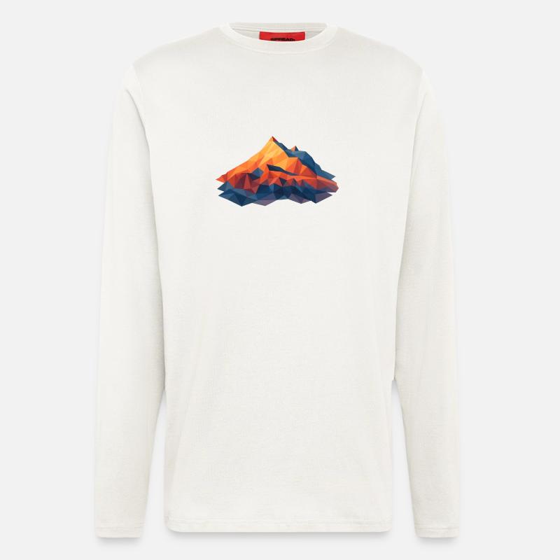 Weisshorn VS 4505m LowPoly - Langarmshirt - made by SPREAD  - OFF WHITE