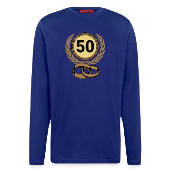 Noces d’Or, 50 ans (25) - Manches longues bio décontracté fabriqué en UE - OFF WHITE - Devant