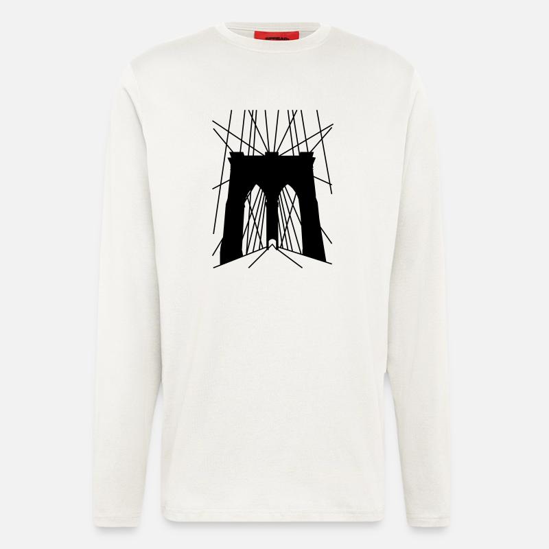 Brooklyn Bridge - Langarmshirt - made by SPREAD  - OFF WHITE