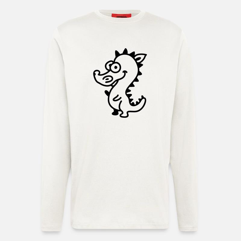 Dragons - Line - Longsleeve - made by SPREAD  - OFF WHITE