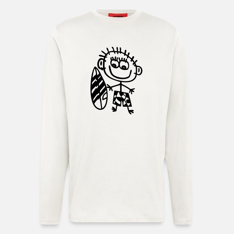 surferboy - Langarmshirt - made by SPREAD  - OFF WHITE
