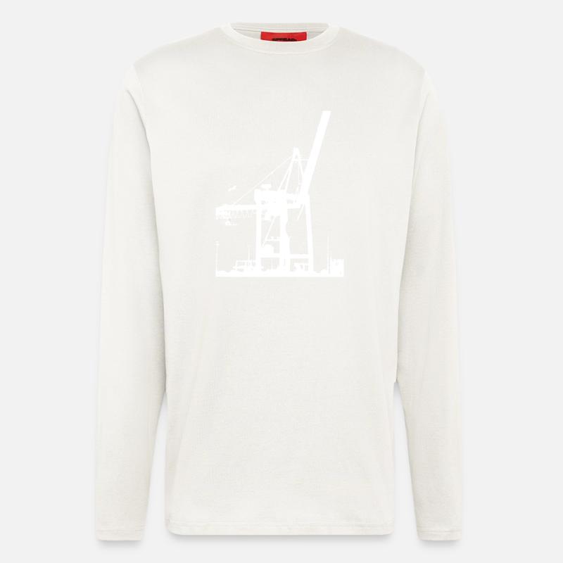 Crane White - Langarmshirt - made by SPREAD  - OFF WHITE