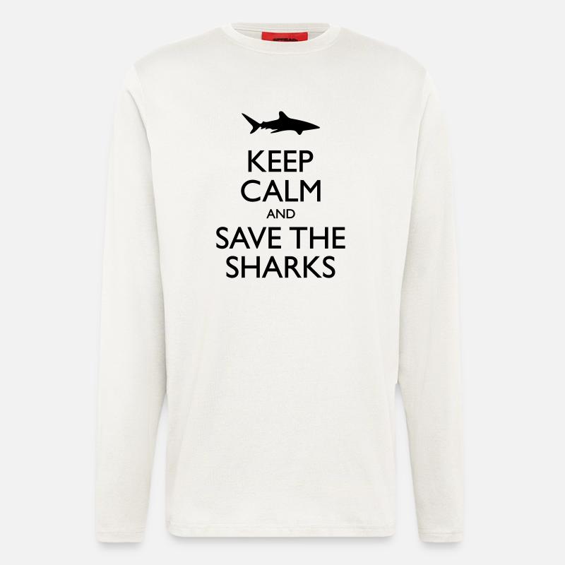 Keep Calm And Save - Langarmshirt - made by SPREAD  - OFF WHITE