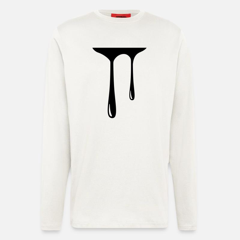 drips_2 - Longsleeve - made by SPREAD  - OFF WHITE
