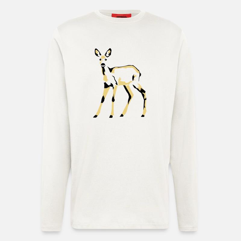 deer - Longsleeve - made by SPREAD  - OFF WHITE