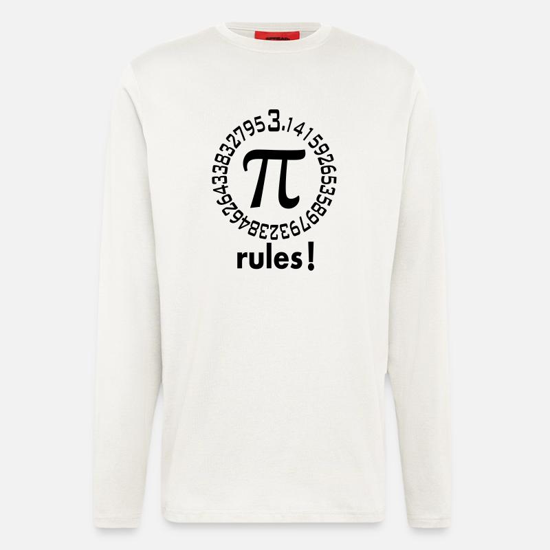 Pi_rules_! - Langarmshirt - made by SPREAD  - OFF WHITE