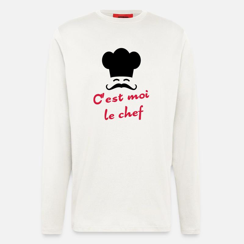 C'est moi le chef - Langarmshirt - made by SPREAD  - OFF WHITE