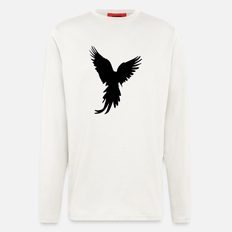 bird silhouette - Langarmshirt - made by SPREAD  - OFF WHITE