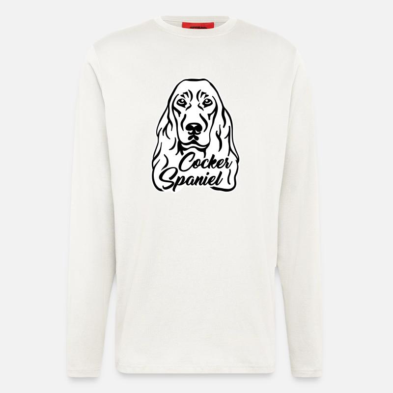 Cocker Spaniel - Langarmshirt - made by SPREAD - OFF WHITE
