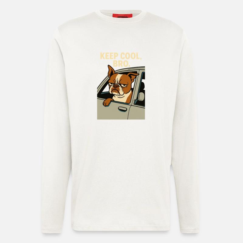 Keep Cool, Bro Pablo - Langarmshirt - made by SPREAD  - OFF WHITE