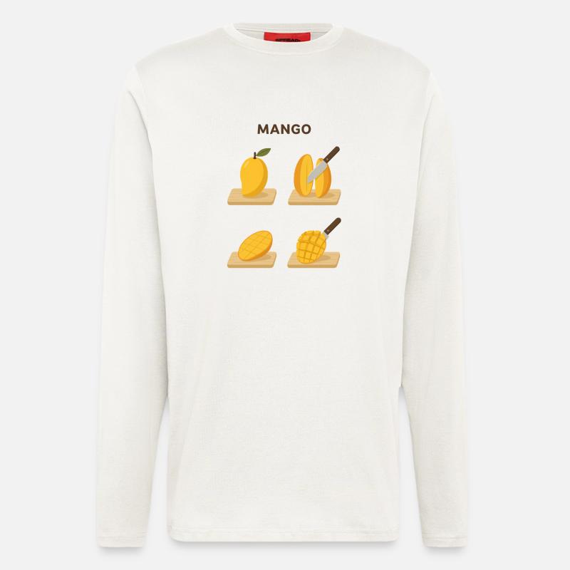 Mango Fruit Yummy Gift - Longsleeve - made by SPREAD  - OFF WHITE
