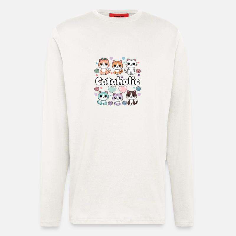 Cat Kitten Pet Gift - Longsleeve - made by SPREAD - OFF WHITE