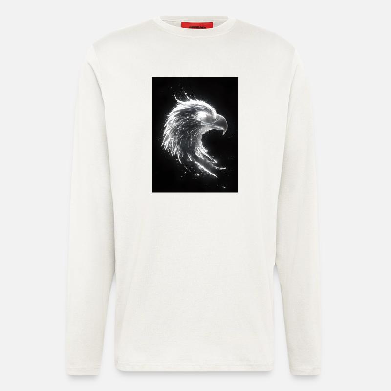Eagle Silhouette Glow Gift - Longsleeve - made by SPREAD  - OFF WHITE