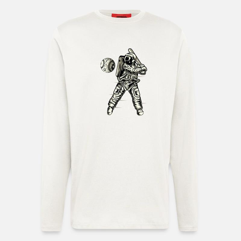 Space Baseball - Langarmshirt - made by SPREAD  - OFF WHITE