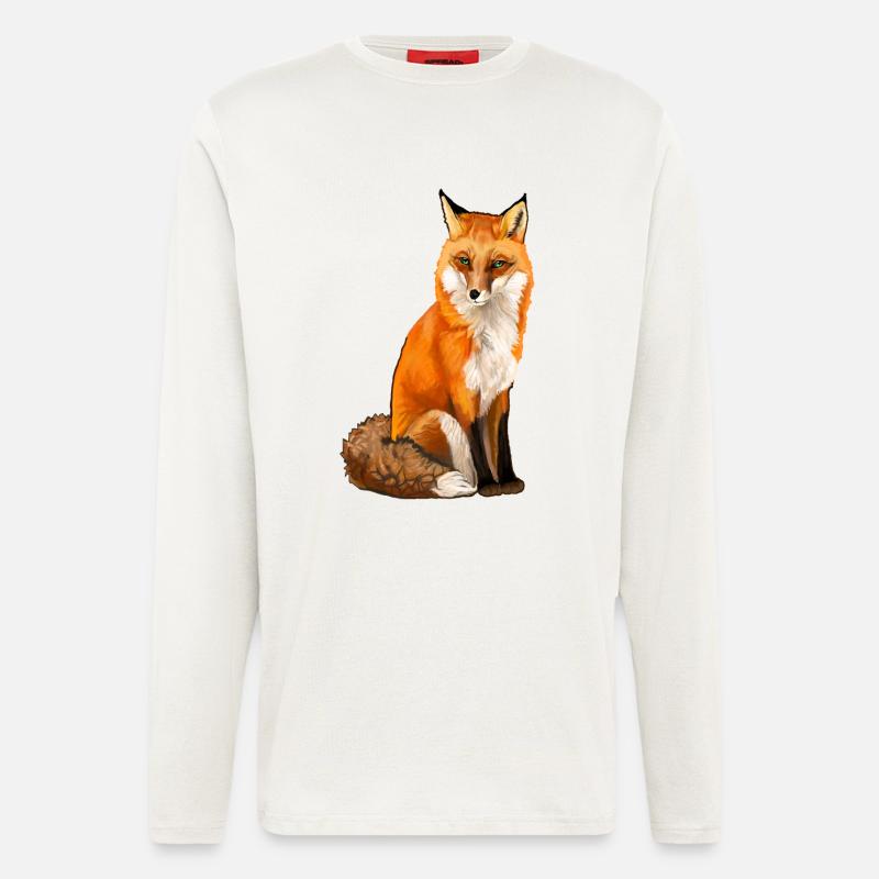fox - Longsleeve - made by SPREAD  - OFF WHITE