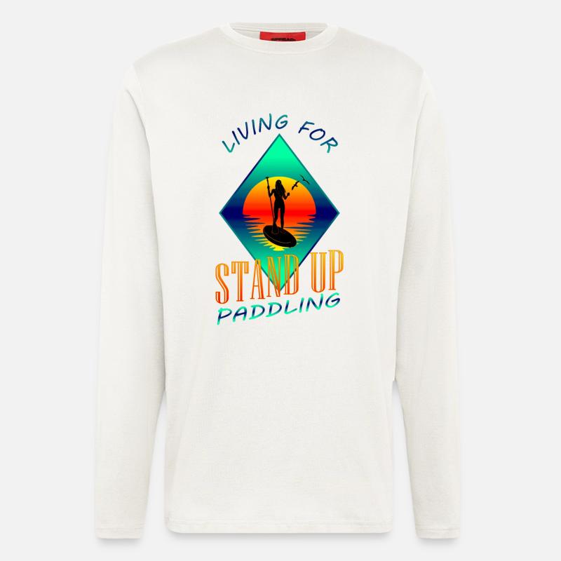 Stand Up Paddling - Langarmshirt - made by SPREAD  - OFF WHITE