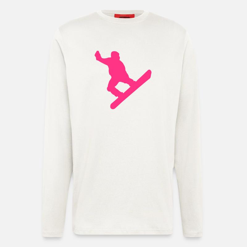 snowboarder - Langarmshirt - made by SPREAD  - OFF WHITE