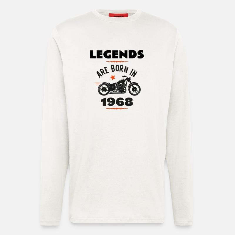 born in 1968 - Langarmshirt - made by SPREAD  - OFF WHITE