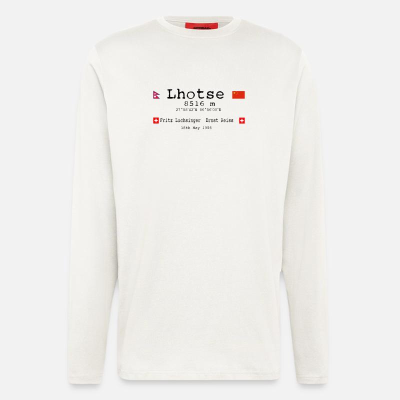 Lhotse Mountain - Longsleeve - made by SPREAD  - OFF WHITE