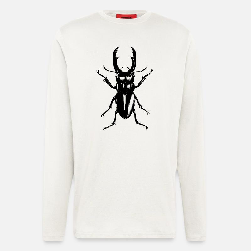 Hirschkaefer - Langarmshirt - made by SPREAD  - OFF WHITE