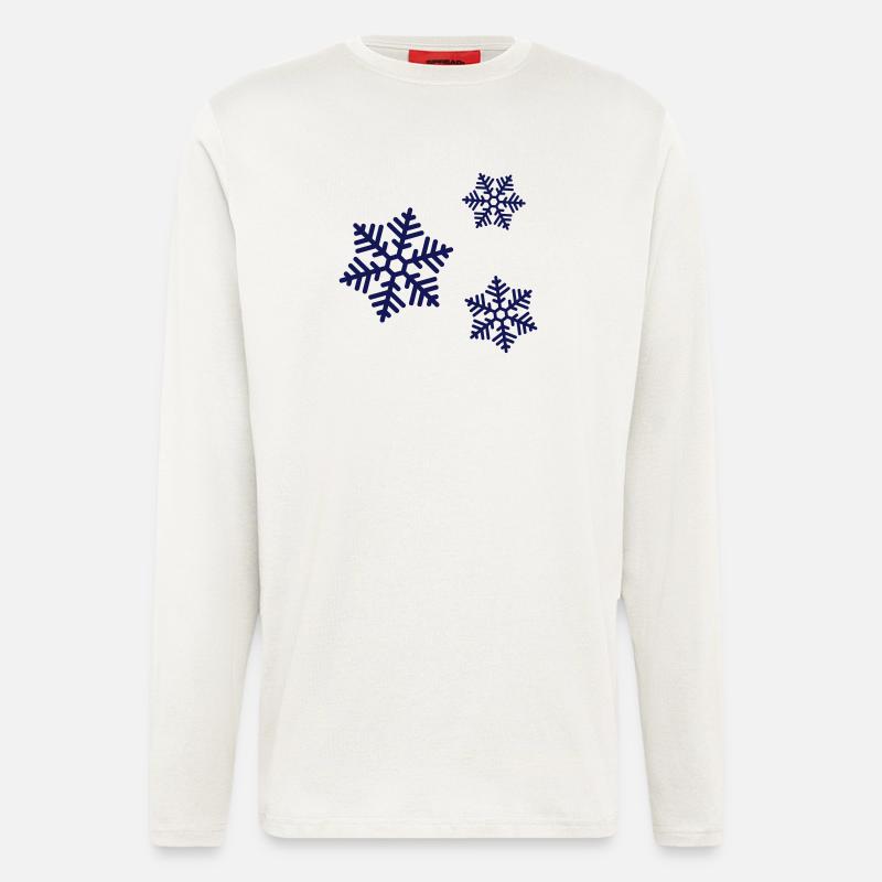 Eiskristalle - Langarmshirt - made by SPREAD  - OFF WHITE