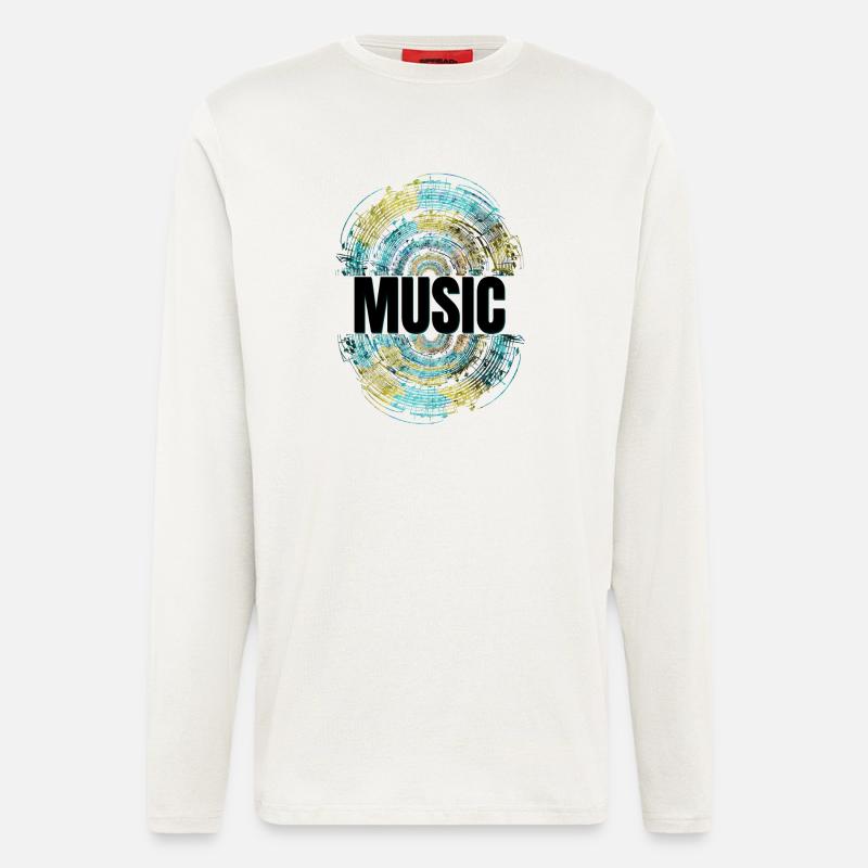 Music - Langarmshirt - made by SPREAD  - OFF WHITE
