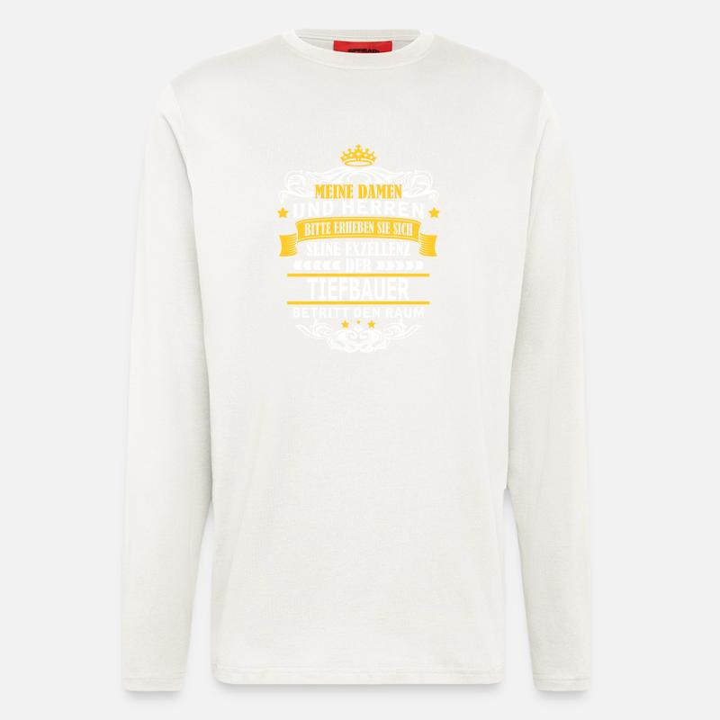 TIEFBAUER - Langarmshirt - made by SPREAD  - OFF WHITE