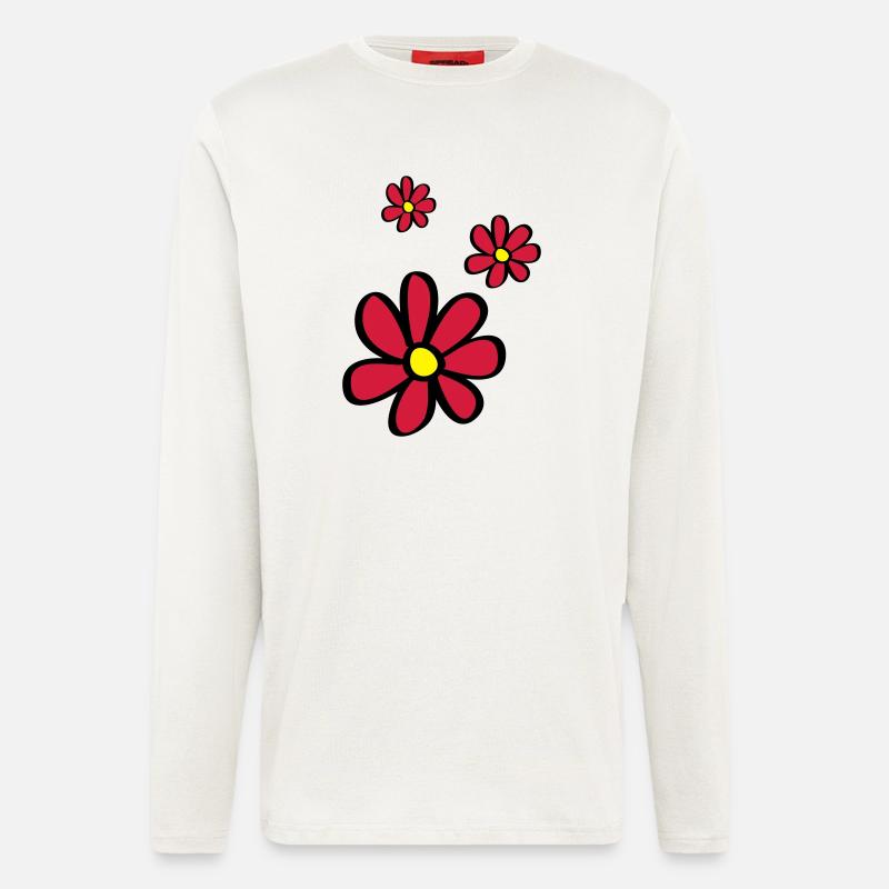 Blümchen - Langarmshirt - made by SPREAD  - OFF WHITE