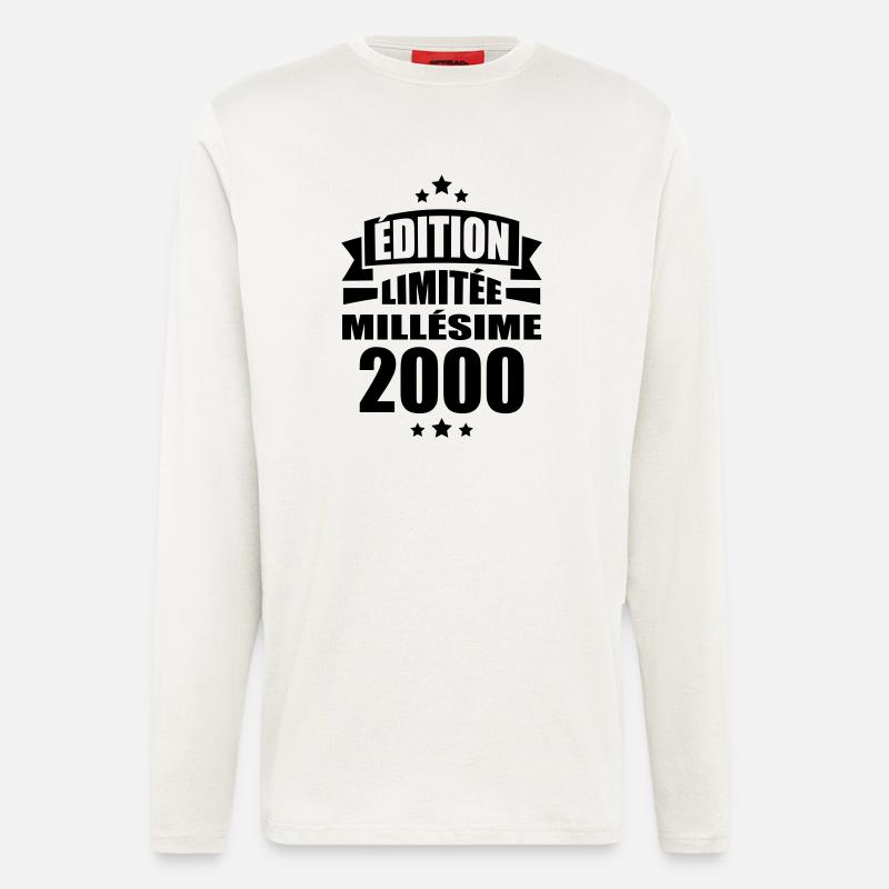 édition limitée millésime 2000 - Manches longues bio décontracté fabriqué en UE - OFF WHITE