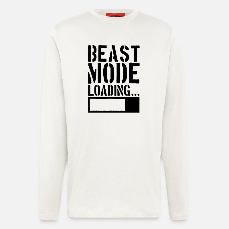 Caution Beast Mode Loading - Longsleeve - made by SPREAD  - OFF WHITE