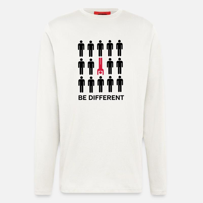 Be Different (Handstand) - Longsleeve - made by SPREAD  - OFF WHITE