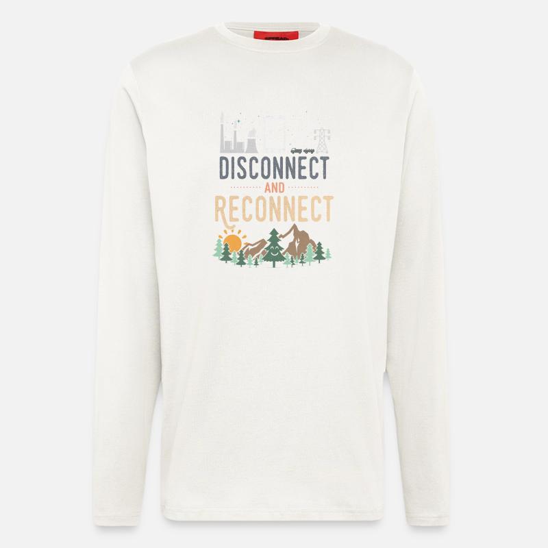 Disconnect And Reconnect - Longsleeve - made by SPREAD  - OFF WHITE
