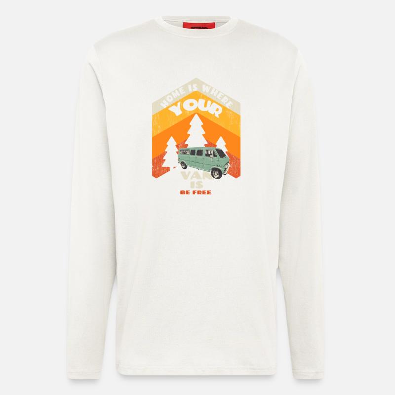 Home is... - Langarmshirt - made by SPREAD  - OFF WHITE