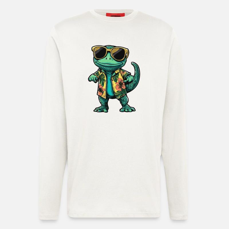 Chameleon Cool Sommer - Langarmshirt - made by SPREAD  - OFF WHITE