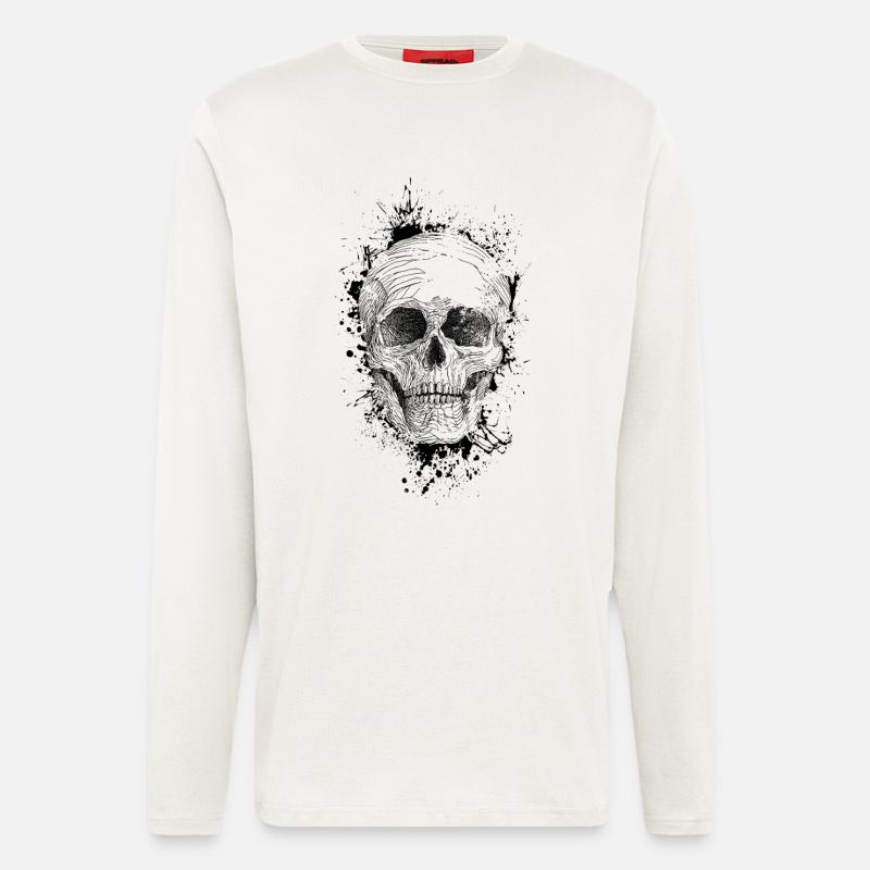 Skull - Longsleeve - made by SPREAD  - OFF WHITE