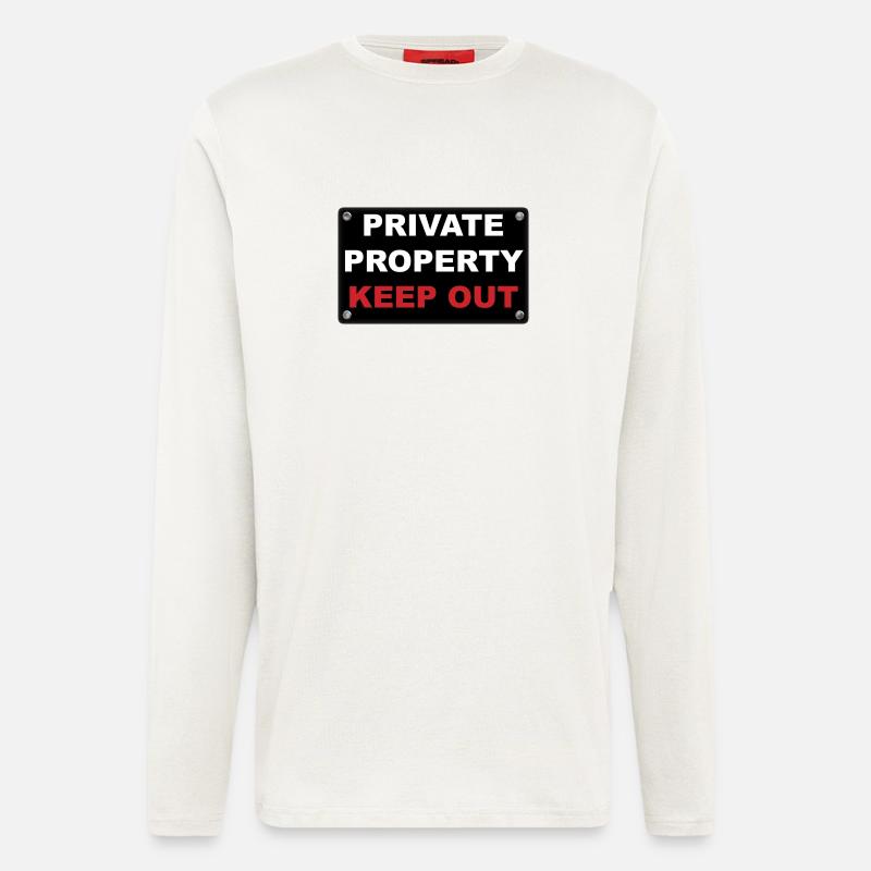private property - Langarmshirt - made by SPREAD  - OFF WHITE