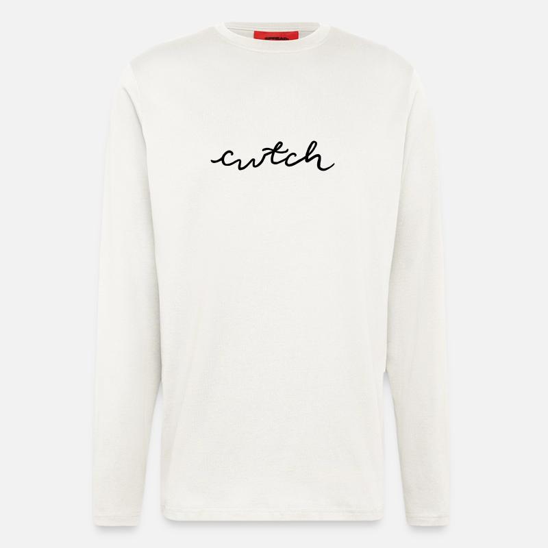 cwtch, cuddle in Welsh - Longsleeve - made by SPREAD  - OFF WHITE